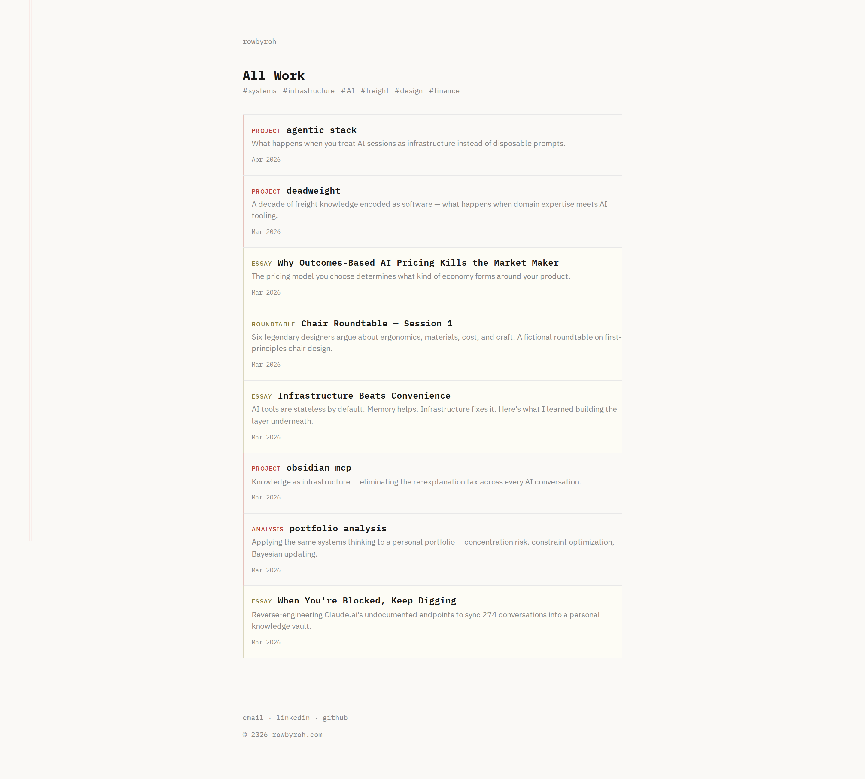 Feed page